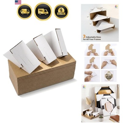 Mat Board Center, 48-Pack Adjustable Picture Frame Cardboard Corner Protector...