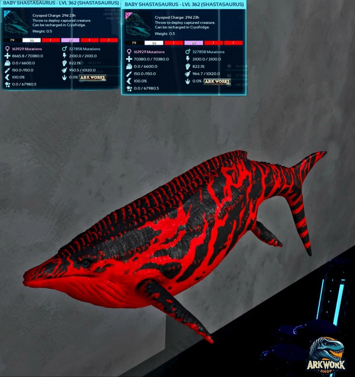 🦖ARK Survival Ascended Shastasaurus Top Stats PVE PS5/XBOX/PC | eBay
