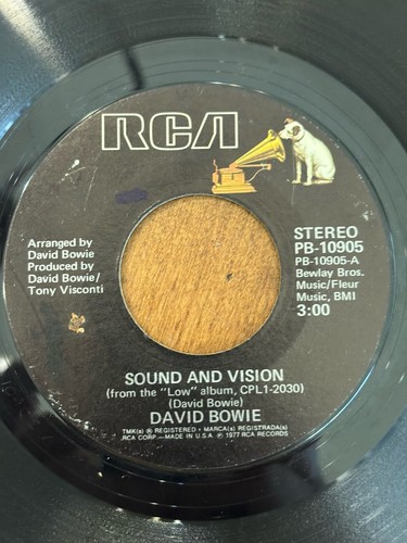 DAVID BOWIE SOUND AND VISION RCA VICTOR PB-10905 45RPM Record VG+ - Picture 7 of 9