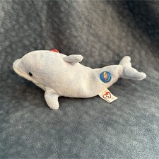 Ty Clipper Beanie Babies 2.0 Collection Dolphin Plush Toy