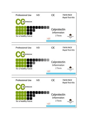Sixpack. Calprotectin. Morbus Crohn/IBD Ind.  3 x Zwillingstests. insgesamt 6 test
