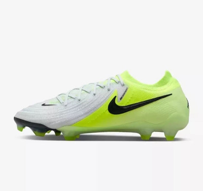 NIKE PHANTOM GX II ELITE FG SILVER/ BLACK/VOLT SIZE UK 10 EUR 45