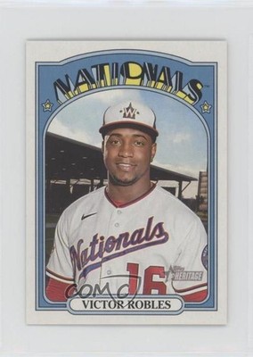 2021 Topps Heritage Mini 94/100 Victor Robles #470 0gh1