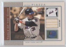 2003 Fleer Genuine Tools of the Game Bat Mike Piazza #TG-MP HOF 0v1