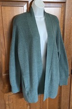 Lululemon Merino Wool-Blend Ribbed Long Wrap Sweater Tidewater Teal Size 4