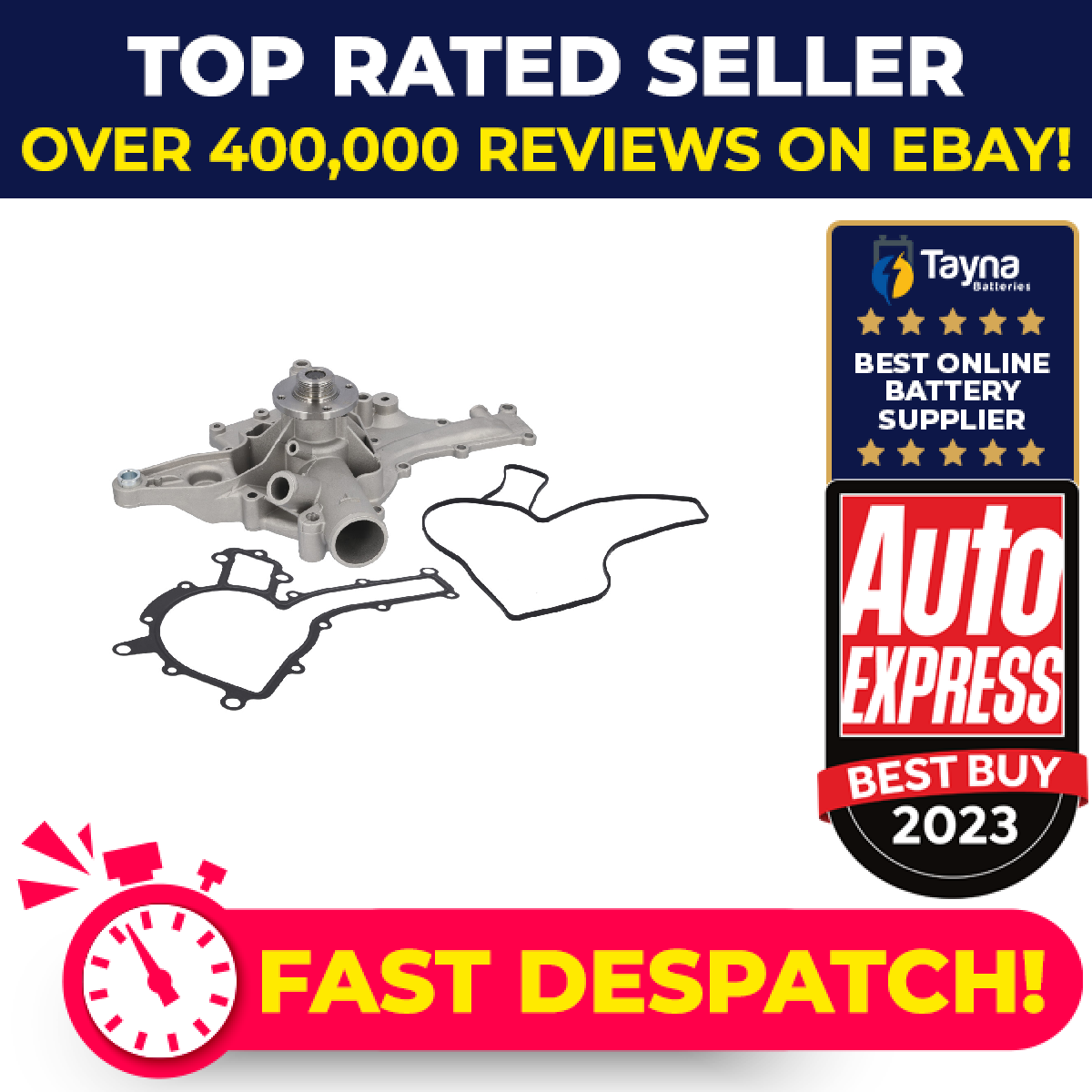 Water Pump fits MERCEDES E240 2.4 2.6 97 to 09 Coolant A1122000501 A1122001001