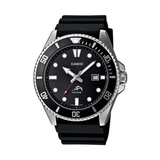 CASIO MDV106-1AV Mens DURO 200M Black Resin Strap w Date Analog Sport Watch $85