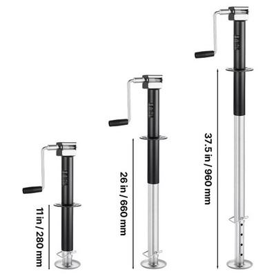 5000lbs A-Frame Trailer Jack,15-Inch Vertical Travel, Adjustable7-Level Drop Leg