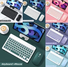 Wireless Bluetooth Keyboard Mouse Set | Rechargeable, Silent, Portable