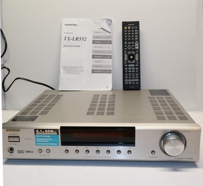 Onkyo TX-LR552 AV Receiver 6.1 Channel Slim Design Component Video 65W/channel