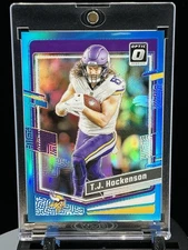 2023 Donruss Optic TJ Hockenson Aqua Prizm 184/299 Minnesota Vikings #127
