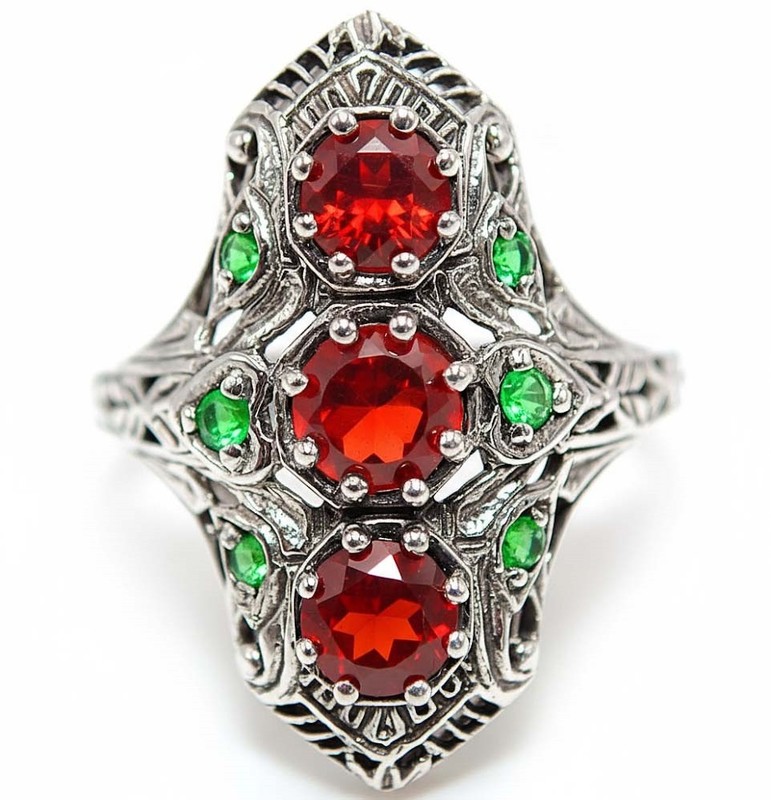 1CT Heat Treated Rubellite Tourmaline 925 Sterling Silver Ring Sz 8 PC9-3