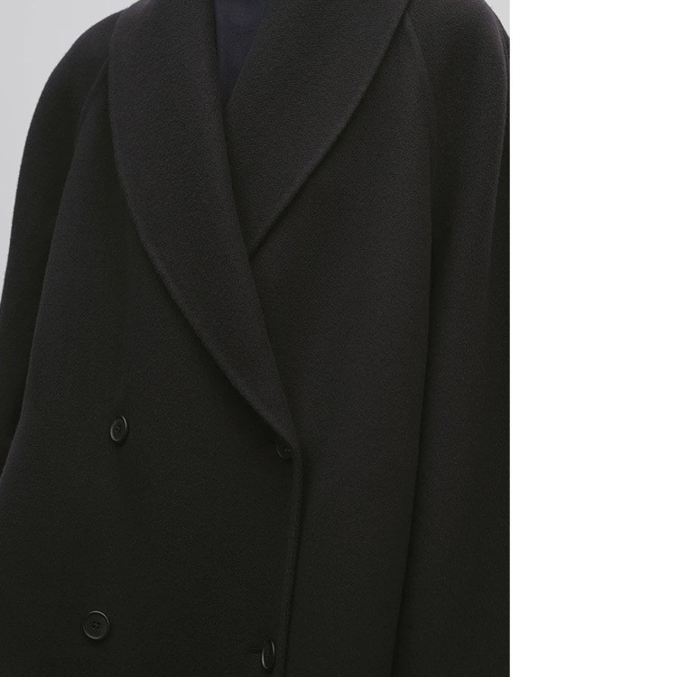 FILA Giacca cappotto THE ROW donna lana retrò classico semplice autunno inverno marrone sciolto