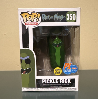 Funko POP! Animation Pickle Rick #350 Glow in the Dark Vinyl Figure R&M
