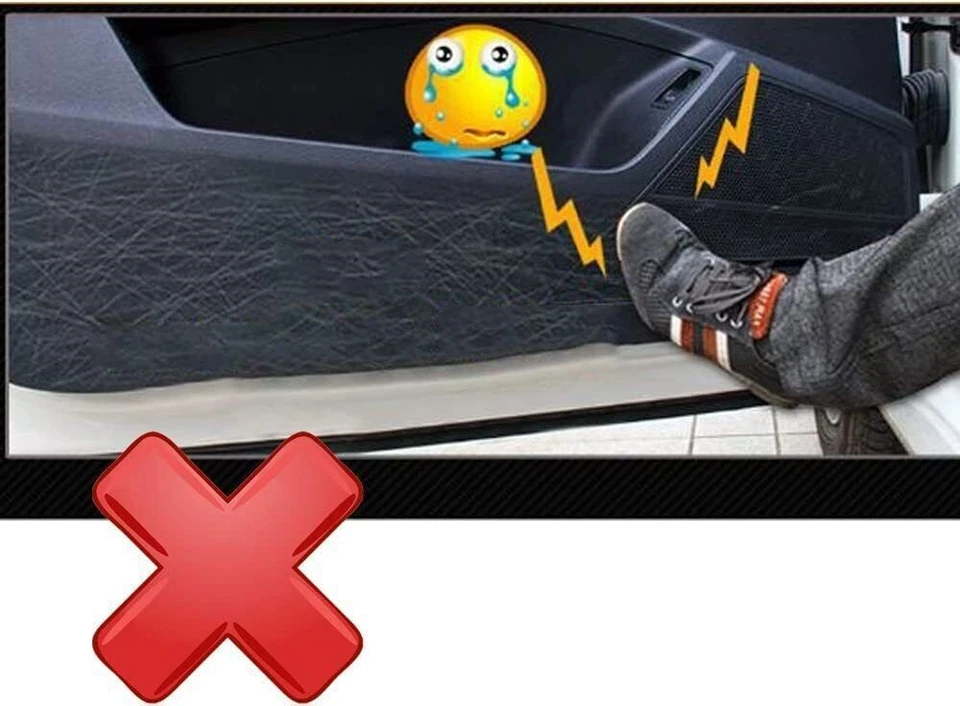 For Nissan Armada 2017-2024 Carbon Fiber Inner Door Anti-Kick Panel Guard Cover Foto 4 de 4