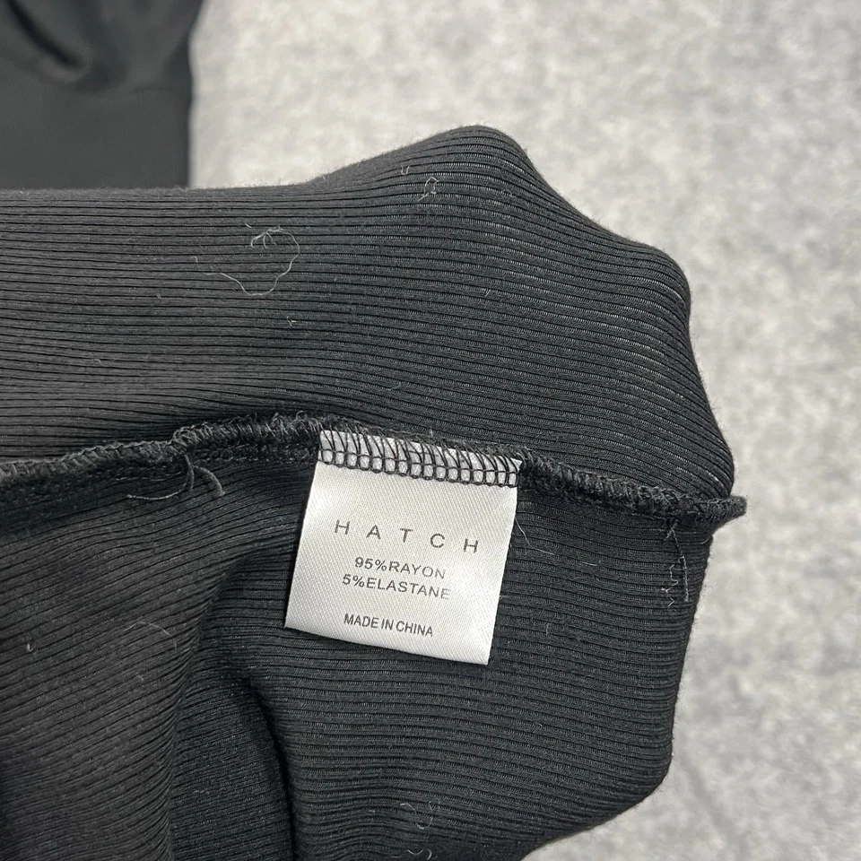 Hatch Collection The Softest Rib Nursing Maxi Dress Black Long Sleeve Size 3 - Image 4 of 4