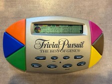 Trivial Pursuit The Best Of Genus Vintage Electronic HandHeld Game TESTED WORKS