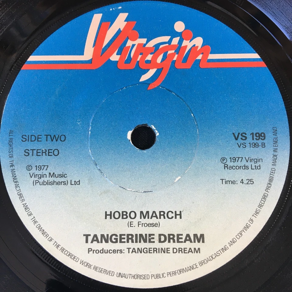 TANGERINE DREAM 'ENCORE' 7'' SINGLE VIRGIN RECORDS VS199 1977 UK FIRST PRESS - Image 4 of 4