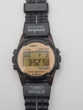 Vintage Timex Watch Men 745 Rrsin Band Night Mode Indiglo NEW BATTERY Working