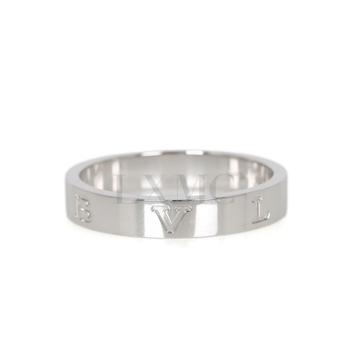 Bvlgari B.zero1 Essential Band Ring 18K White Gold Size 57 US 8