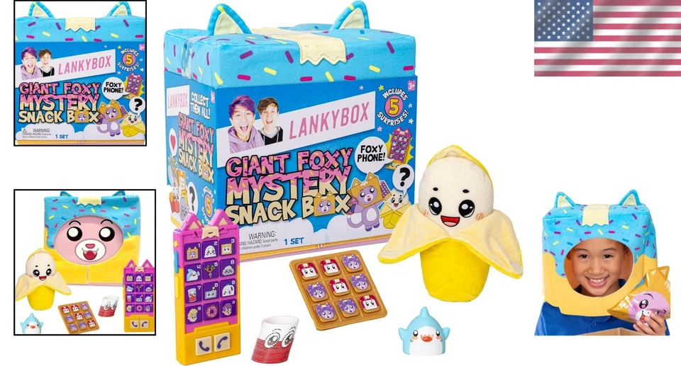 Caja sorpresa Giant Foxy - Máscara de felpa incluida Foto 2 de 4