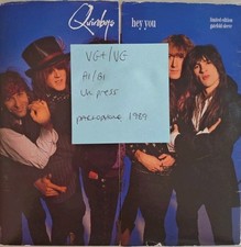 Quireboys Hey You Vinyl Record 7" VG+/VG RG 6241 1989