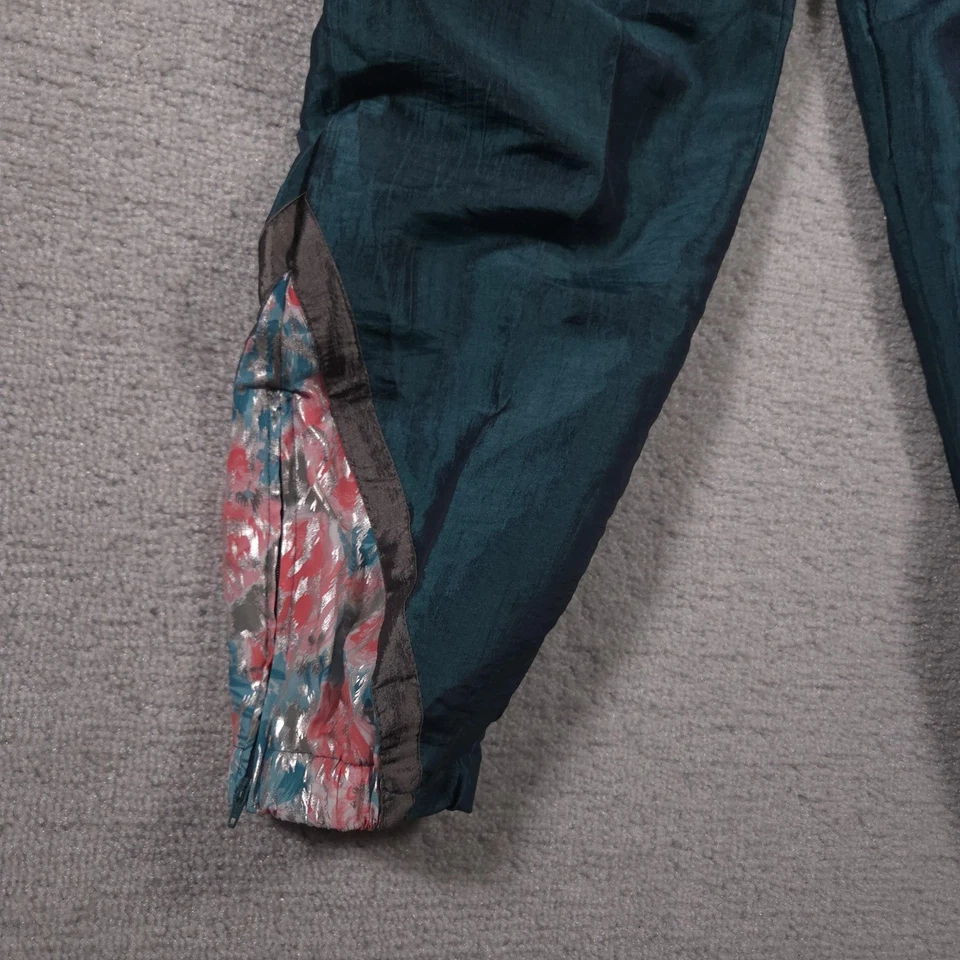 Pantalones deportivos Active Code de colección para mujer medianos de nailon cortavientos con cremallera al tobillo años 90 Foto 4 de 4