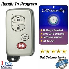 271451-5290 Keyless Smart Remote Key Fob Hyq14acx For Toyota Venza 2009-2016