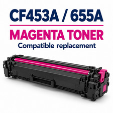 CF453A 655A Magenta Toner for HP M652 M653 M681 M682 Compatible With Chip