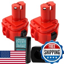 CREABEST 2Packs 12V 3.5Ah Ni-MH Replacement Battery for Makita 192598-2