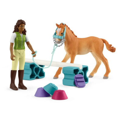 Schleich 42756 Training Set for Foal Horse Training with Tennessee