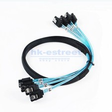 1 meter 4x SATA 3.0 to 4x SATA 3.0 6Gbps Hard Drive Cable US
