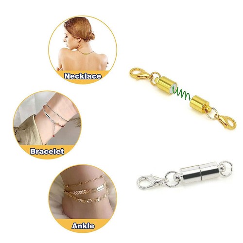 5/10PCS Lobster Clasp Jewelry Necklace Claw Magnetic Bracelet DIY Hook Connector - Picture 12 of 19