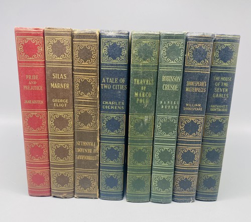 The World's Popular Classics Art Type Edition Books Inc. Hardback Set