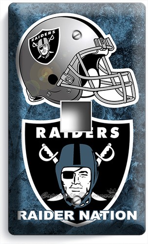 EQUIPO DE FÚTBOL OAKLAND RAIDERS SALIDA DE LUZ PLACA DE PARED HOMBRE CUEVA DECORACIÓN DEPORTIVA - Imagen 9 de 30