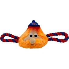 Pets First NHL Mascot Toy for Dogs & Cats Plush Dog Toy with Rope & Squeaker