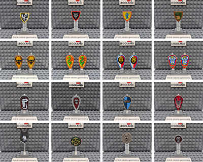 LEGO  Minifiguren Schild Minifigure Shield Castle Ritter Forestmen LotR Auswahl