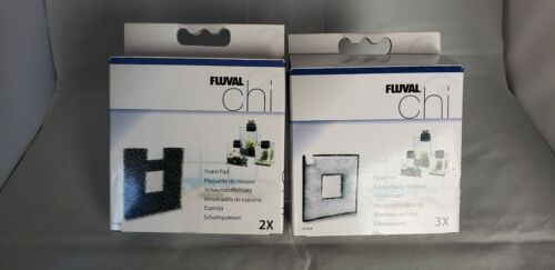 Pad filtre Fluval CHI 2X et coussinet en mousse 2X - Photo 1/5