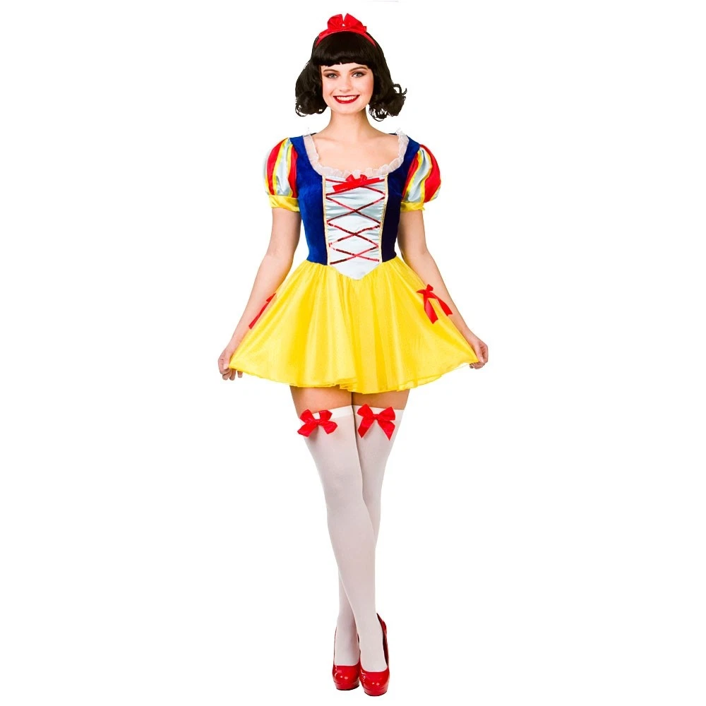 Adult Sexy SNOW White PRINCESS Fancy Dress Ladies Film Story Book UK Size 6 20