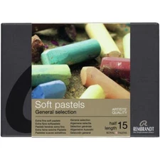 Rembrandt Half Stick Soft Pastels Set 15 pc professional quality General Selecti