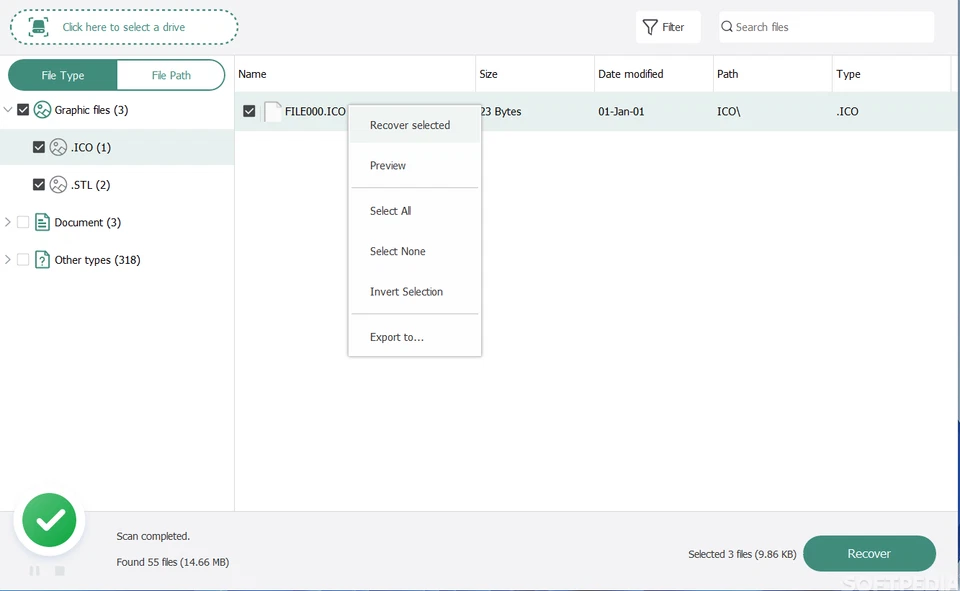 Deleted Lost Data Photos Pictures Documents Recovery Restore Software For Window - Image 3 of 3