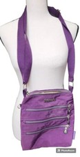 Huaertouyue Purple Nylon Crossbody Bag Waterproof Festival