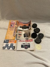 Lot Of Pentax Camera Lens Covers and Manuals