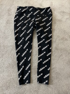 Adidas Womens Black Logo Stretch Golf Pants Size Medium, RN