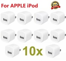 10x 1A USB Power Adapter AC Home Wall Charger Plug FOR iPod Classic Touch Nano