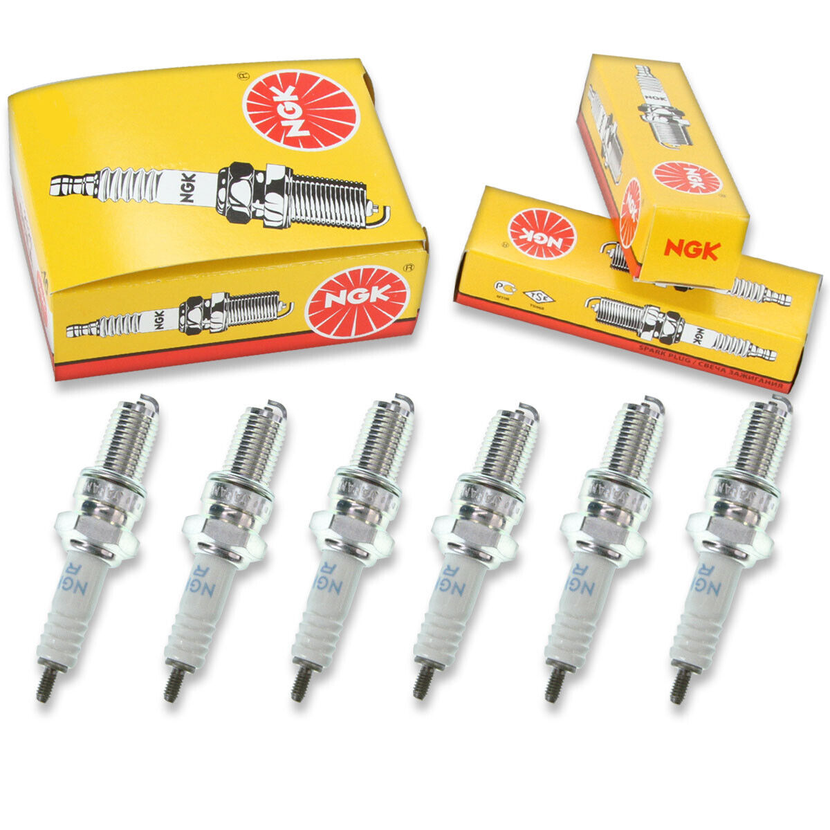 6 pc NGK 2923 DR8ES-L Standard Spark Plugs for X24ESR-U HGR2C 98069-38719 xg