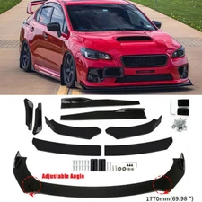 Front & Rear Bumper Lip Splitter Spoiler + Side Skirt Body Kits For Subaru WRX