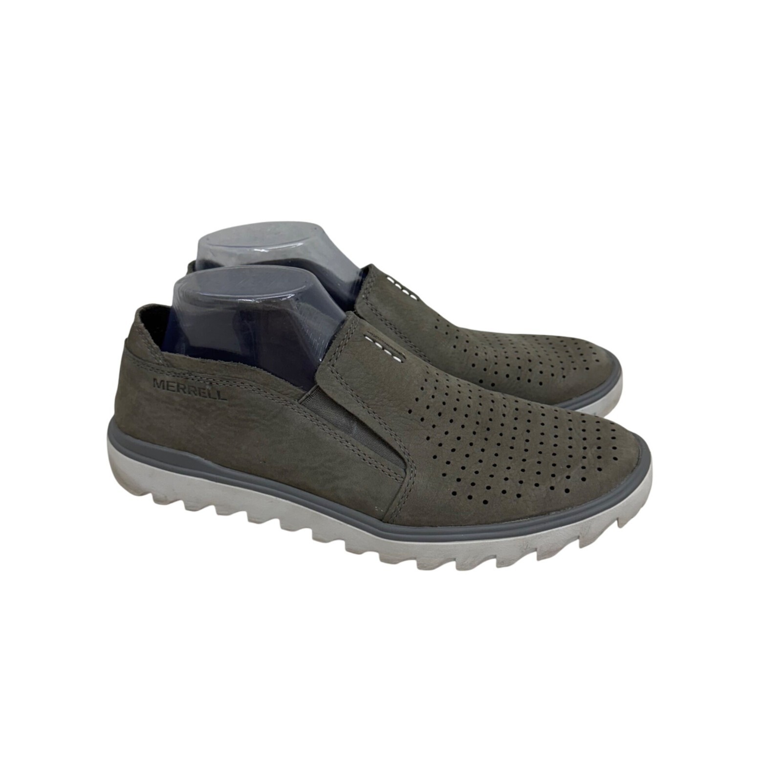 Scarpe slip on Merrell Downtown Moc in pelle traforata J5000707 da uomo taglia 9