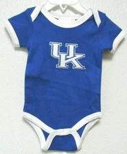 NCAA Kentucky Wildcats KU Logo Lap Shoulder Ring Romper Two Feet Ahead #131L
