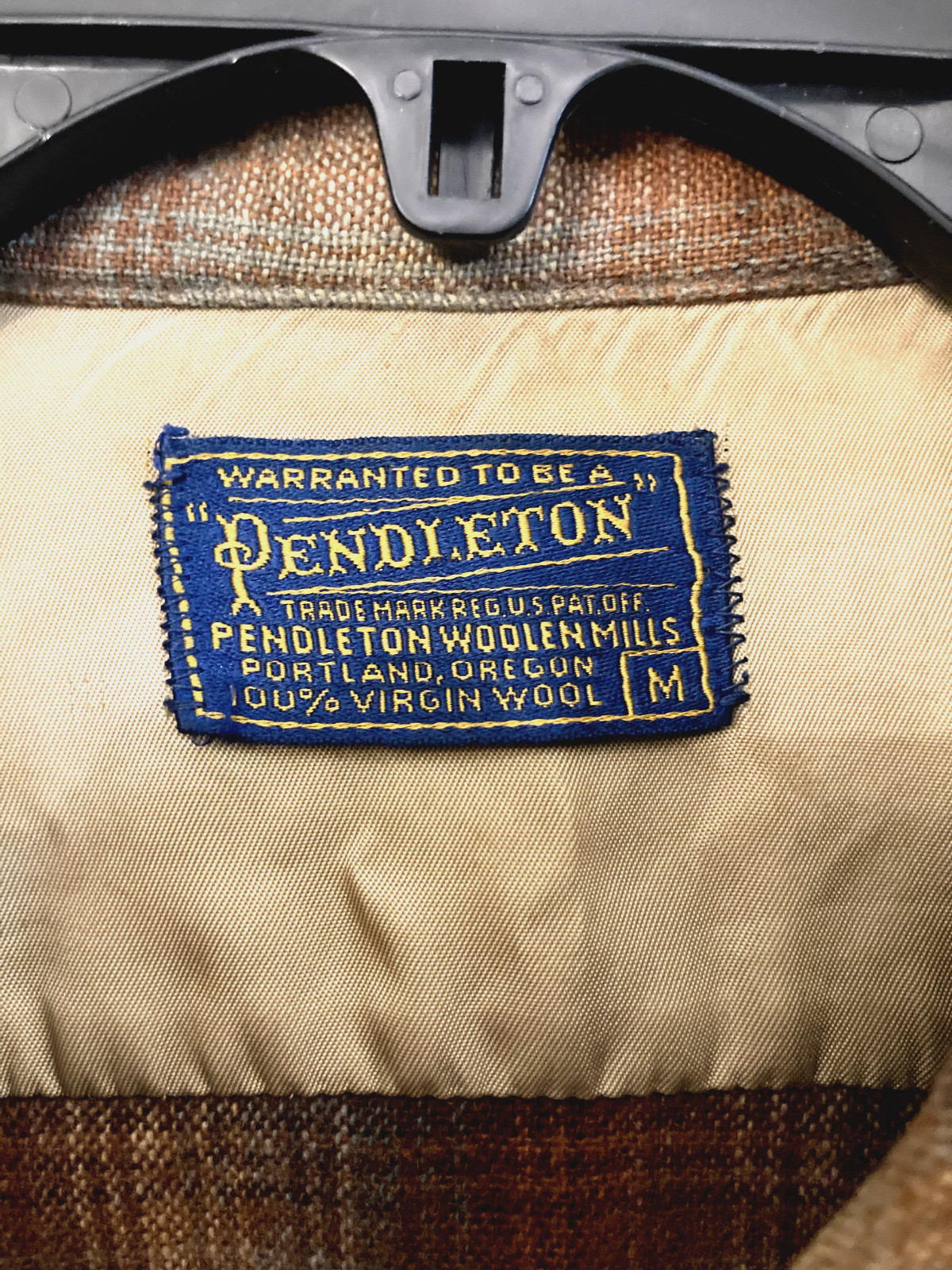 Pendleton wool vintage button down shirt elbow pa… - image 6